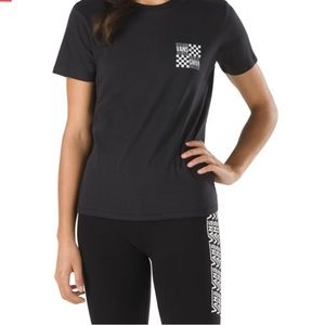 Vans Womens Jawshin Black Short Sleeve T-Shirt XS